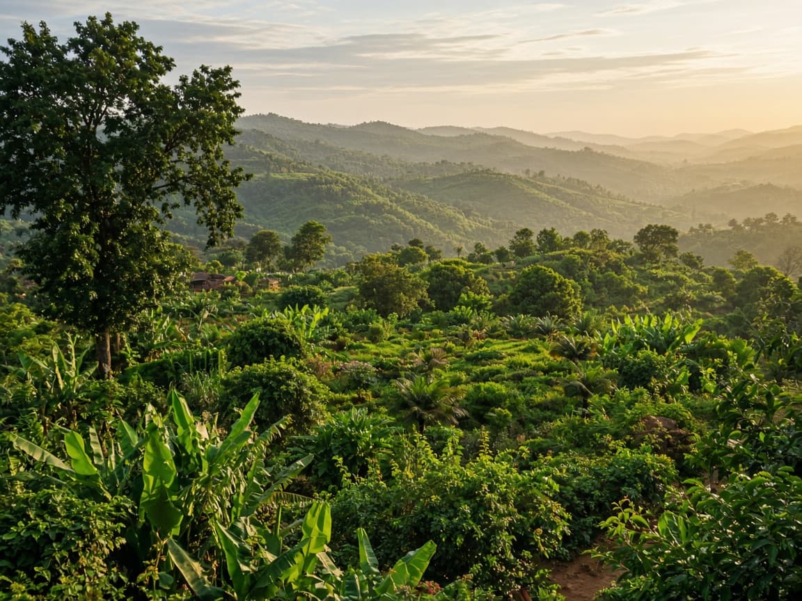 Hillside setting